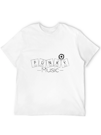 Camiseta Negra Funky Music para Hombre