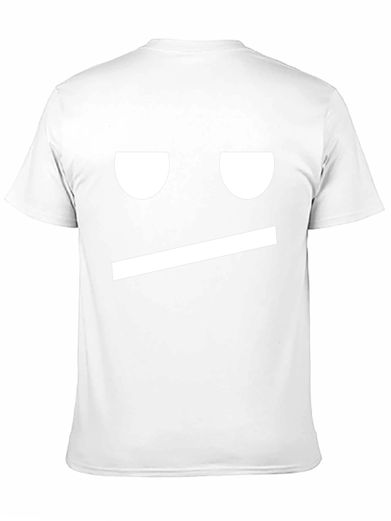 Camiseta Negra Meh Cara Expresión Gráfica Divertida Hombre