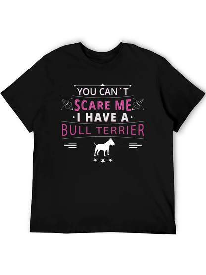 Camiseta Negra Bull Terrier - No Me Asustas