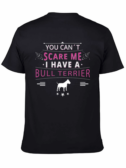 Camiseta Negra Bull Terrier - No Me Asustas