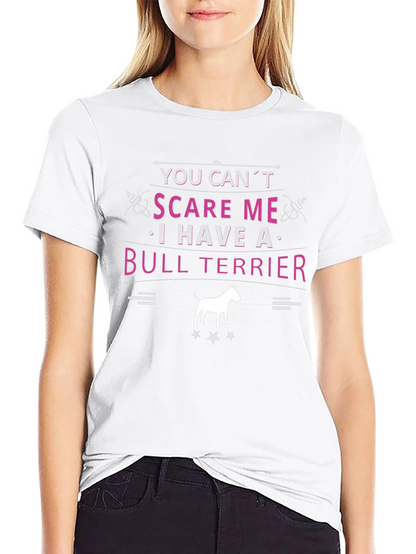 Camiseta Negra Bull Terrier - No Me Asustas