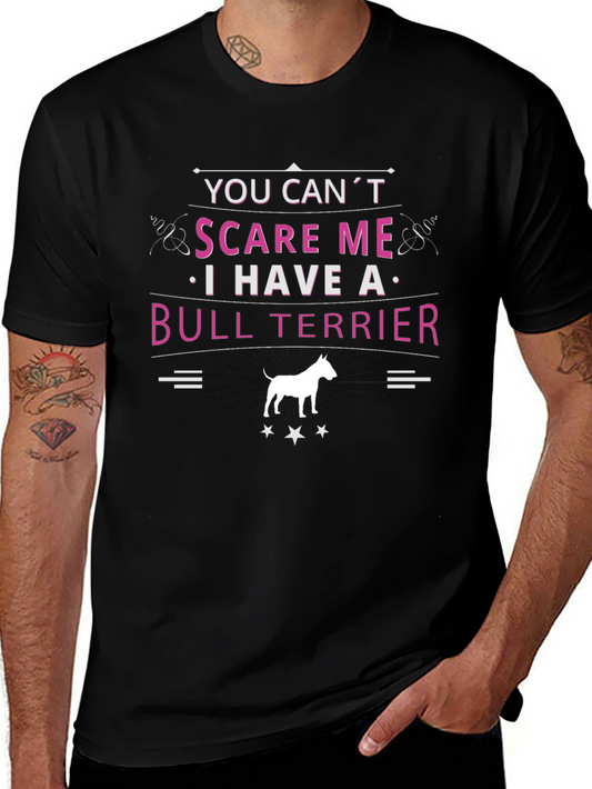 Camiseta Negra Bull Terrier - No Me Asustas