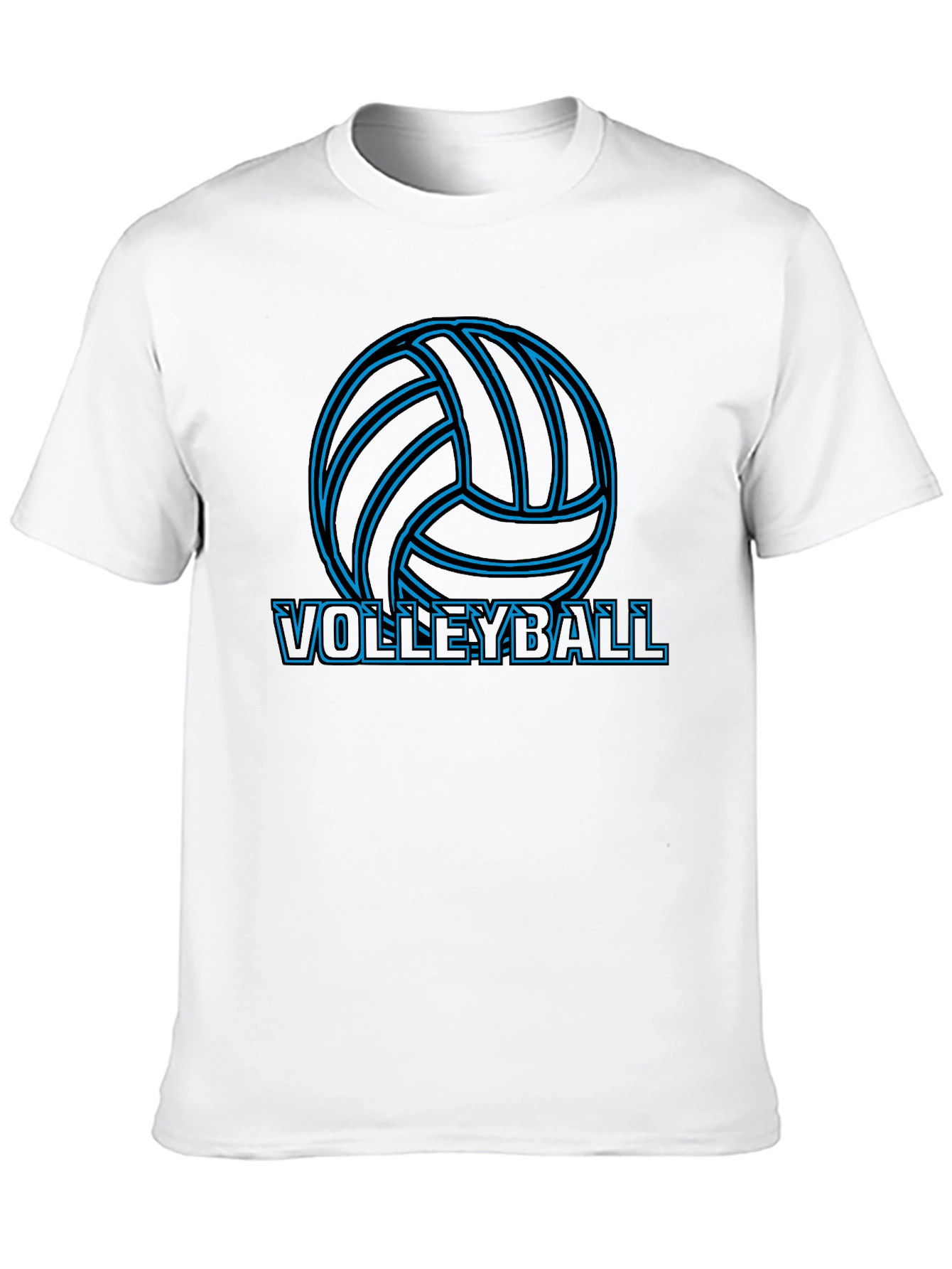 Camiseta Negra de Voleibol para Hombre