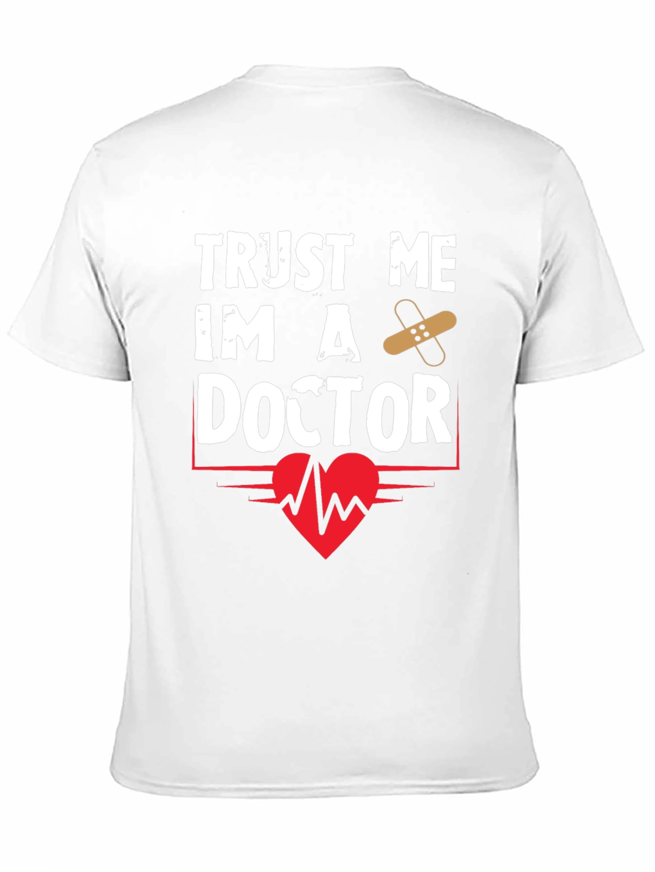 Camiseta Negra Confía en mí soy doctor