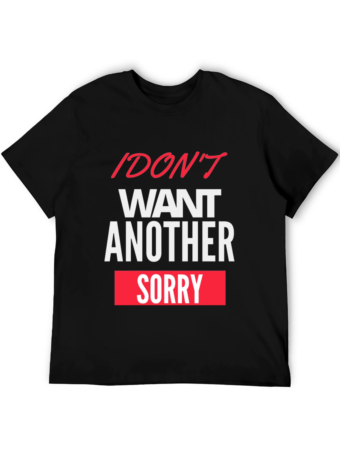 Camiseta Negra con Mensaje Divertido