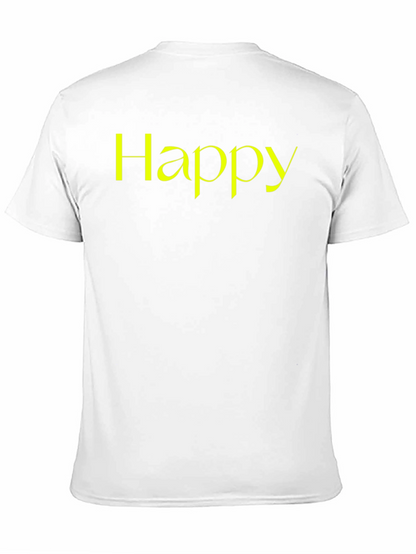 Camiseta Negra Happy para Hombre