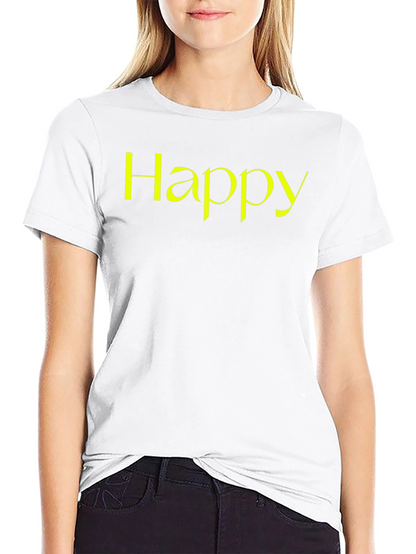 Camiseta Negra Happy para Hombre