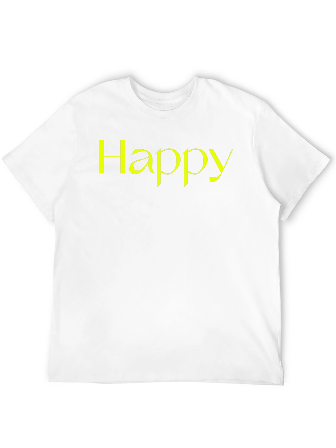Camiseta Negra Happy para Hombre