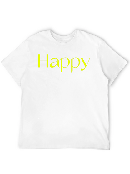 Camiseta Negra Happy para Hombre