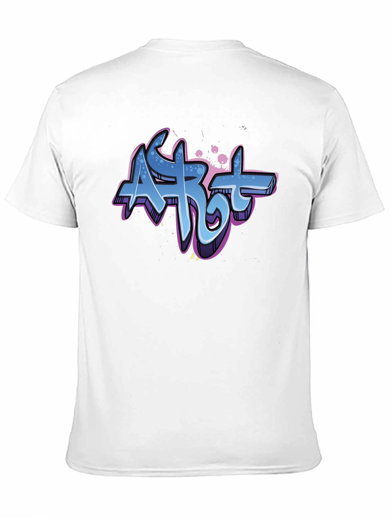 Camiseta Negra con Diseño Graffiti Art