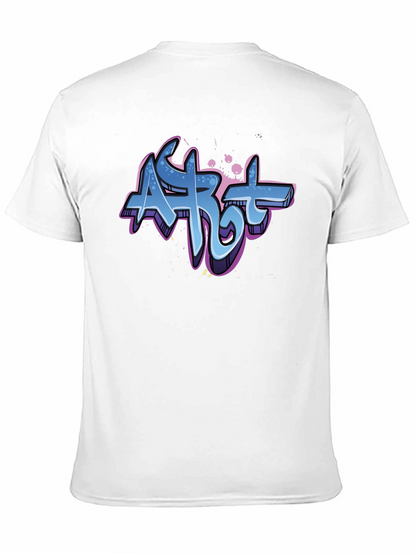 Camiseta Negra con Diseño Graffiti Art