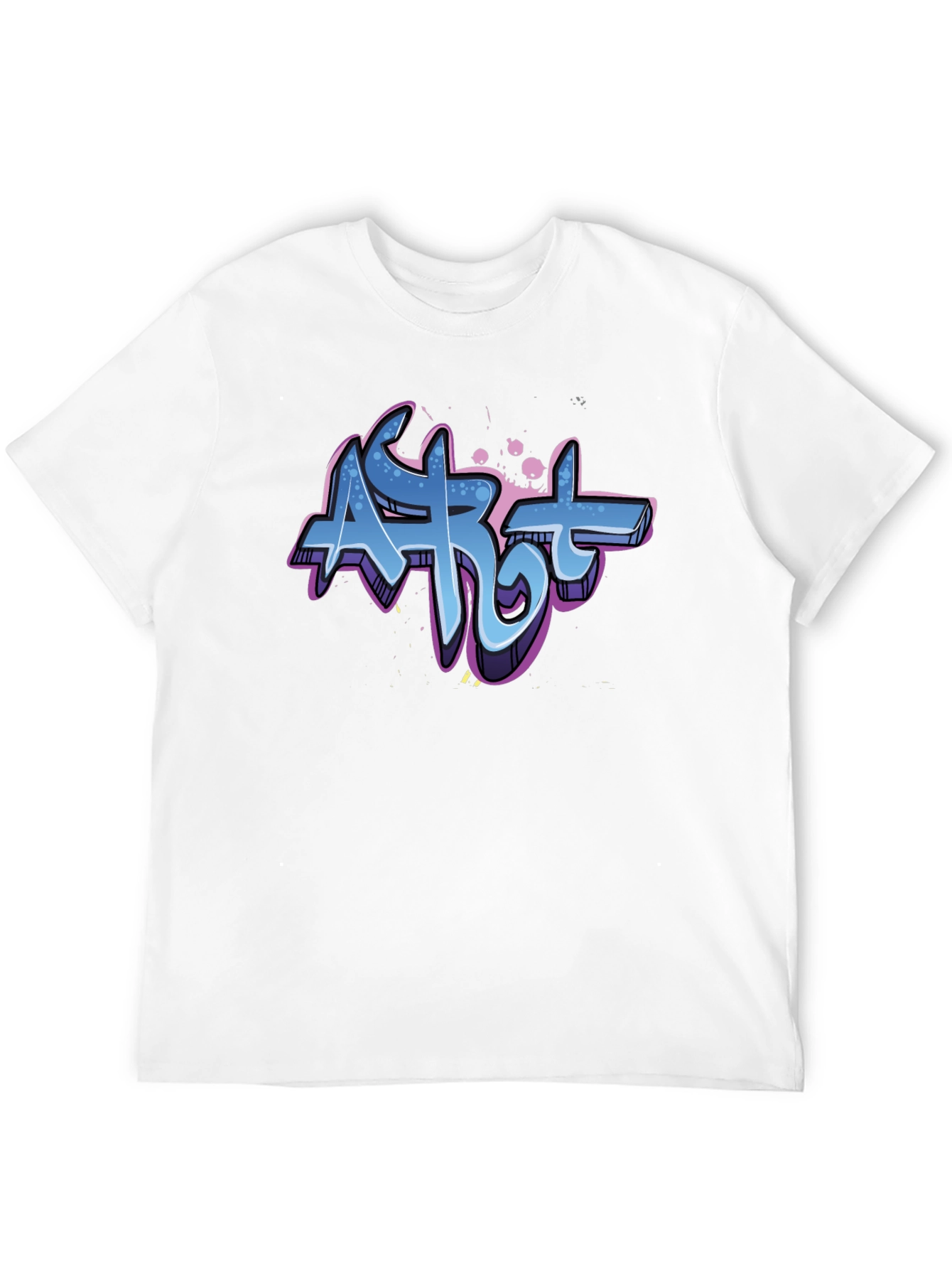 Camiseta Negra con Diseño Graffiti Art