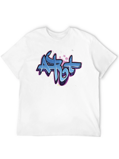 Camiseta Negra con Diseño Graffiti Art