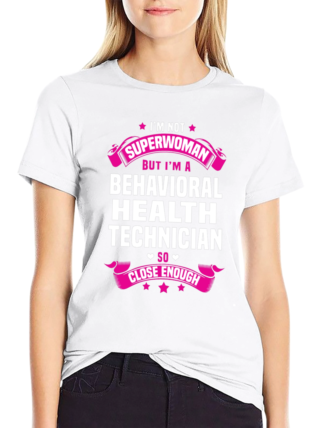 Camiseta de Técnico en Salud Conductual - Superwoman