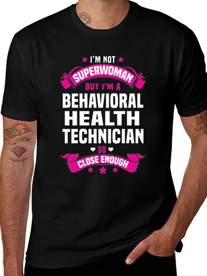 Camiseta de Técnico en Salud Conductual - Superwoman