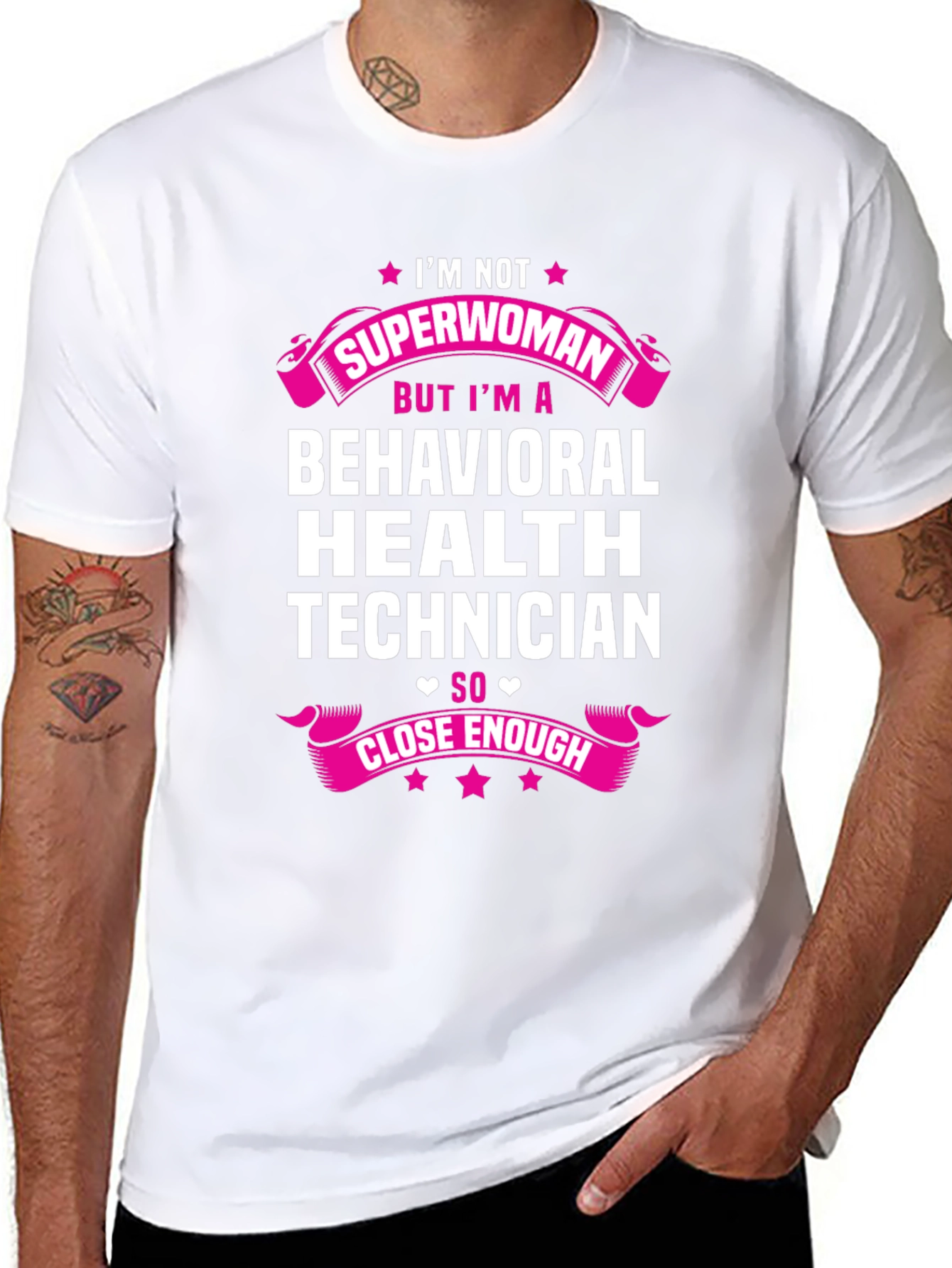 Camiseta de Técnico en Salud Conductual - Superwoman