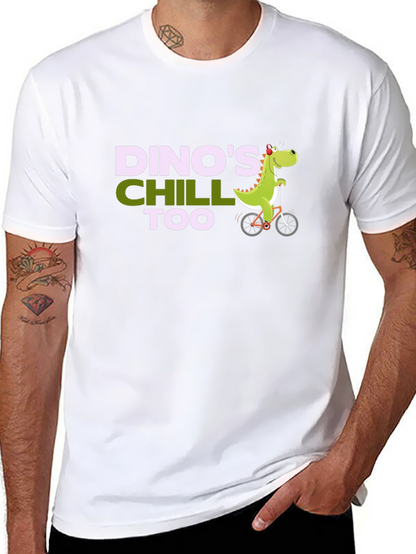 Camiseta Negra Dinos Chill Too