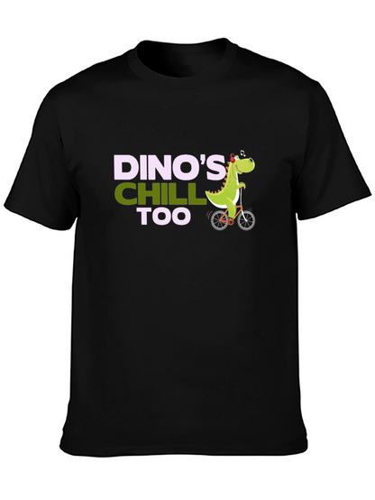 Camiseta Negra Dinos Chill Too