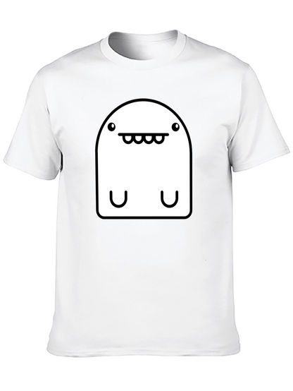 Camiseta Negra con Diseño de Monstruo Abstracto