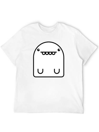 Camiseta Negra con Diseño de Monstruo Abstracto