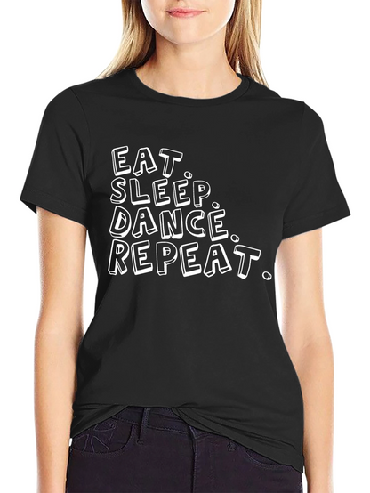 Camiseta Negra Hombre - Eat Sleep Dance Repeat