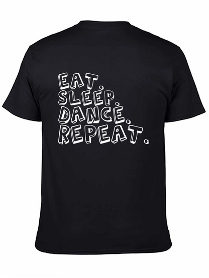 Camiseta Negra Hombre - Eat Sleep Dance Repeat