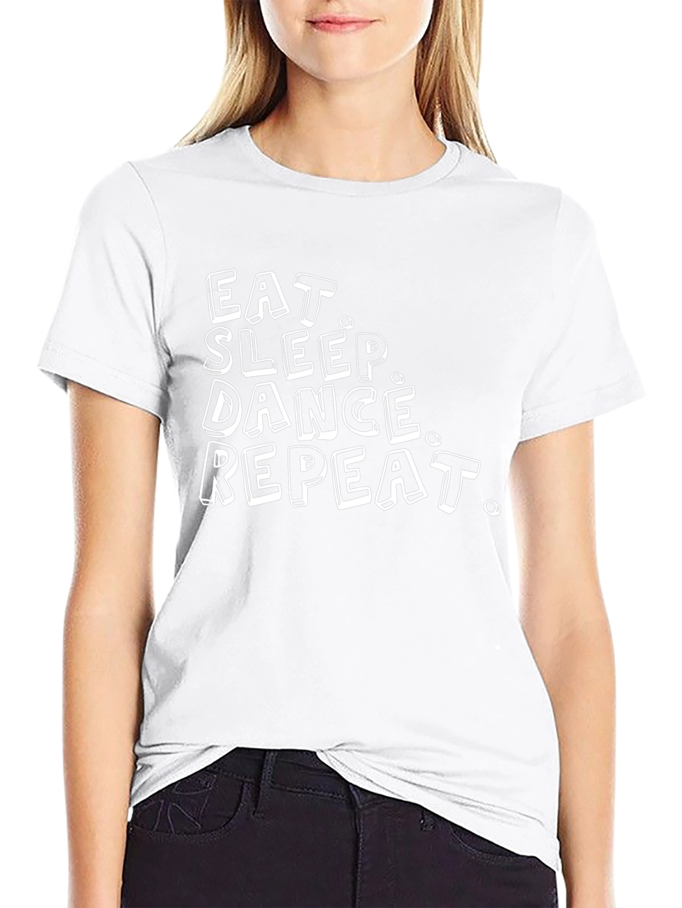 Camiseta Negra Hombre - Eat Sleep Dance Repeat