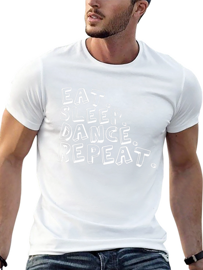 Camiseta Negra Hombre - Eat Sleep Dance Repeat