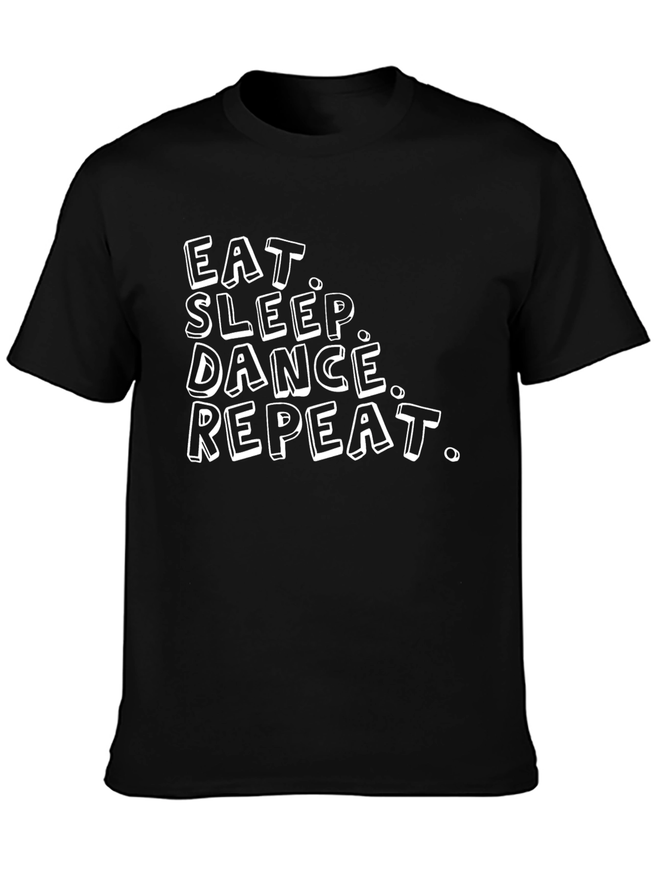Camiseta Negra Hombre - Eat Sleep Dance Repeat