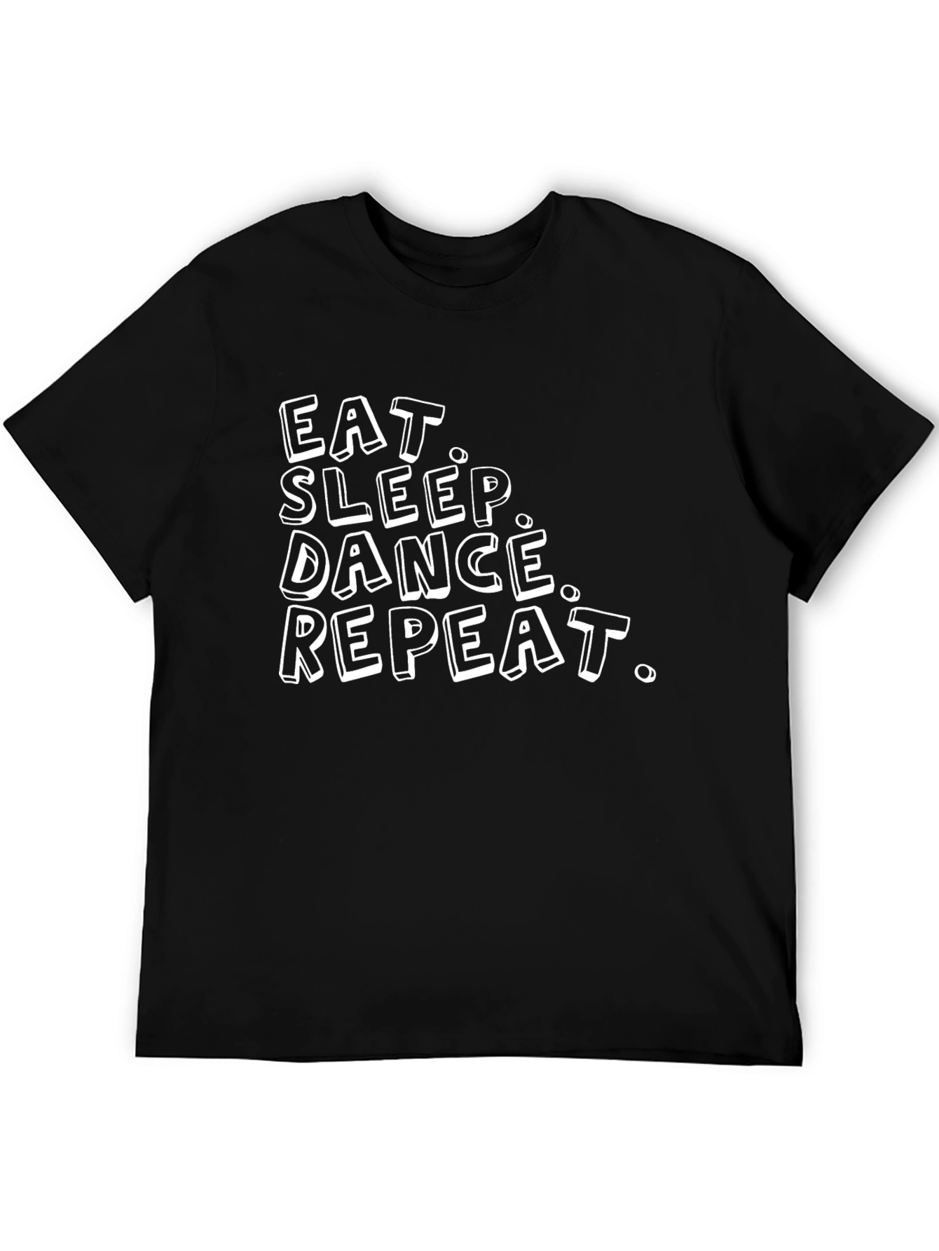 Camiseta Negra Hombre - Eat Sleep Dance Repeat