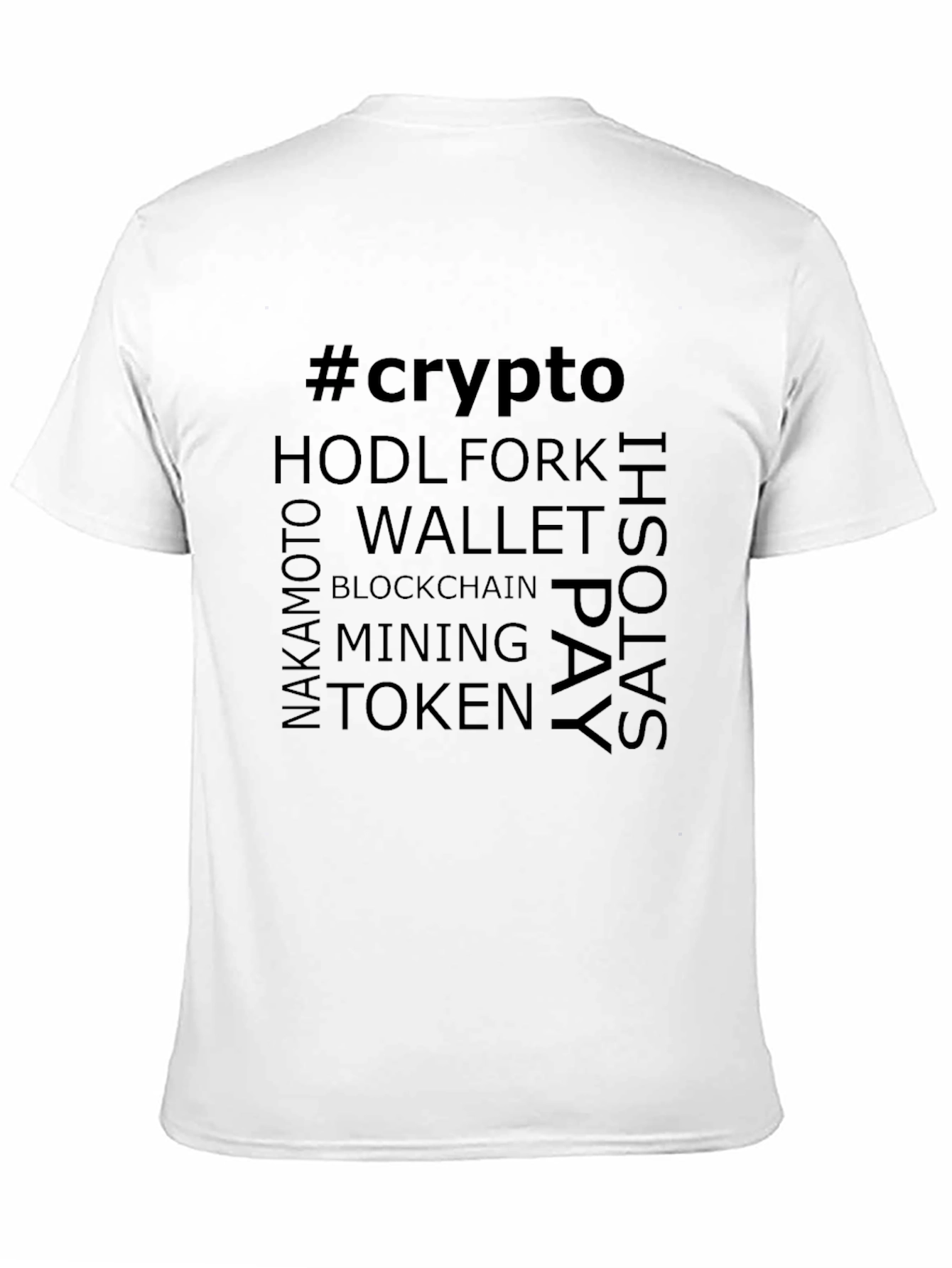 Camiseta Crypto Negra para Hombre