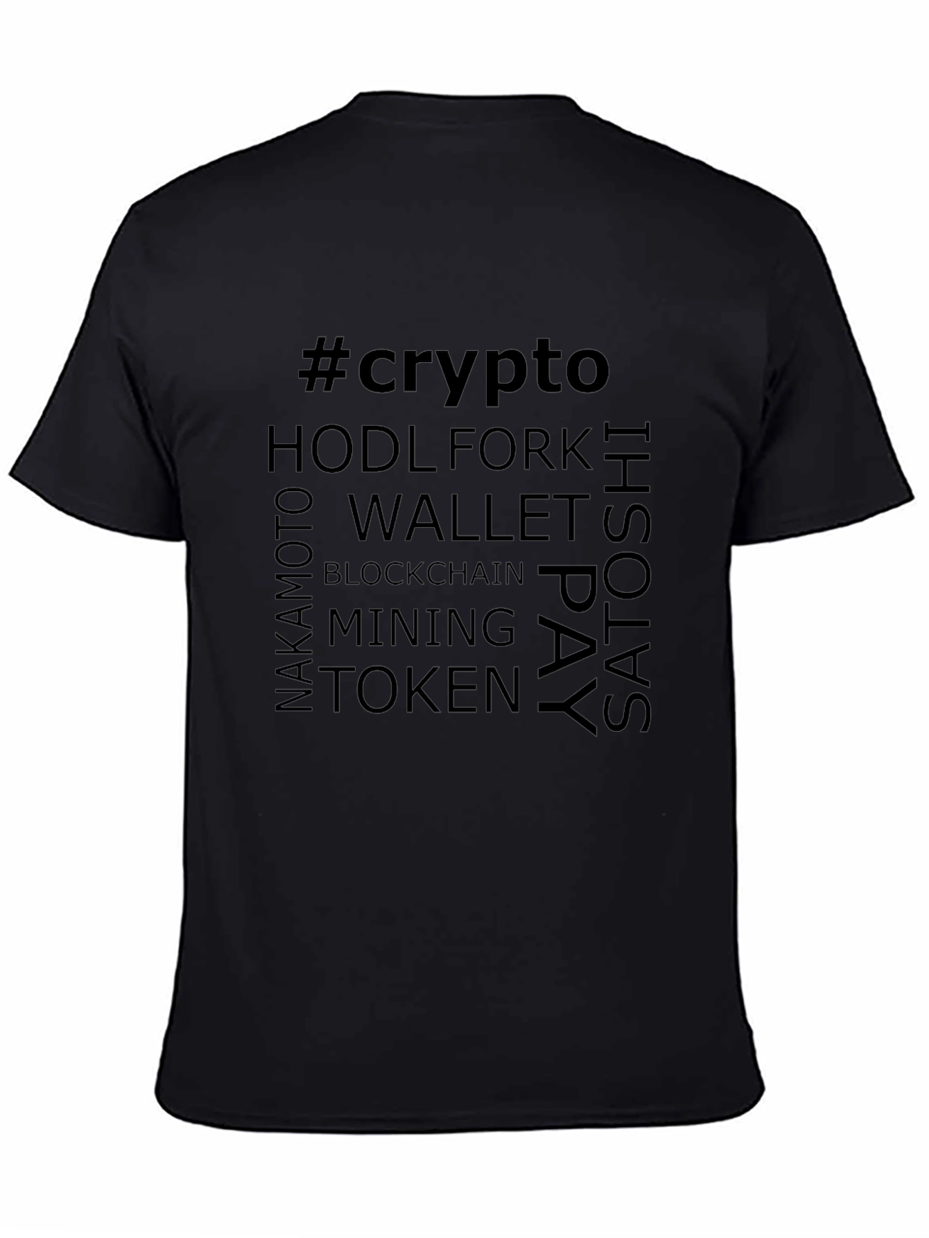 Camiseta Crypto Negra para Hombre