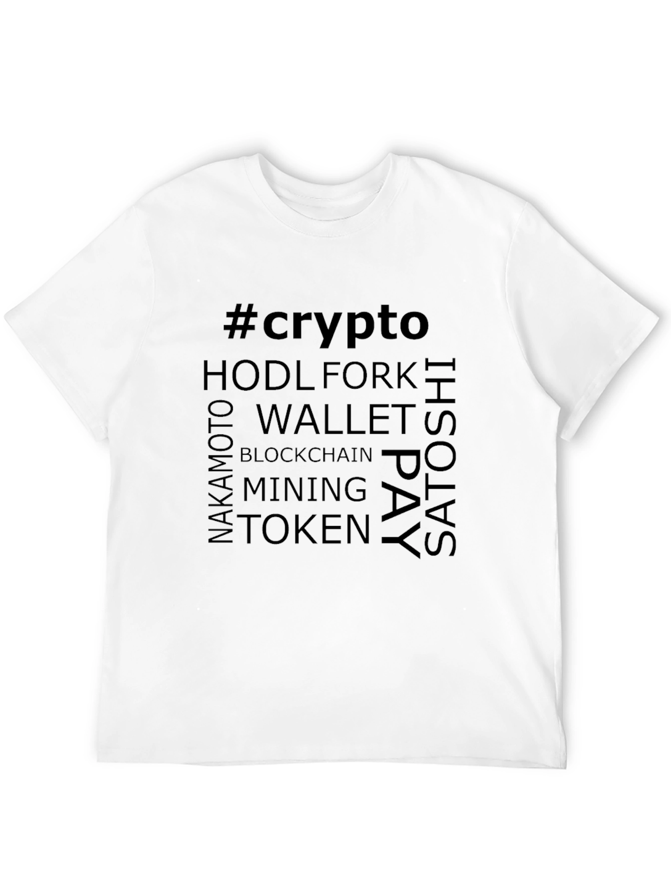 Camiseta Crypto Negra para Hombre