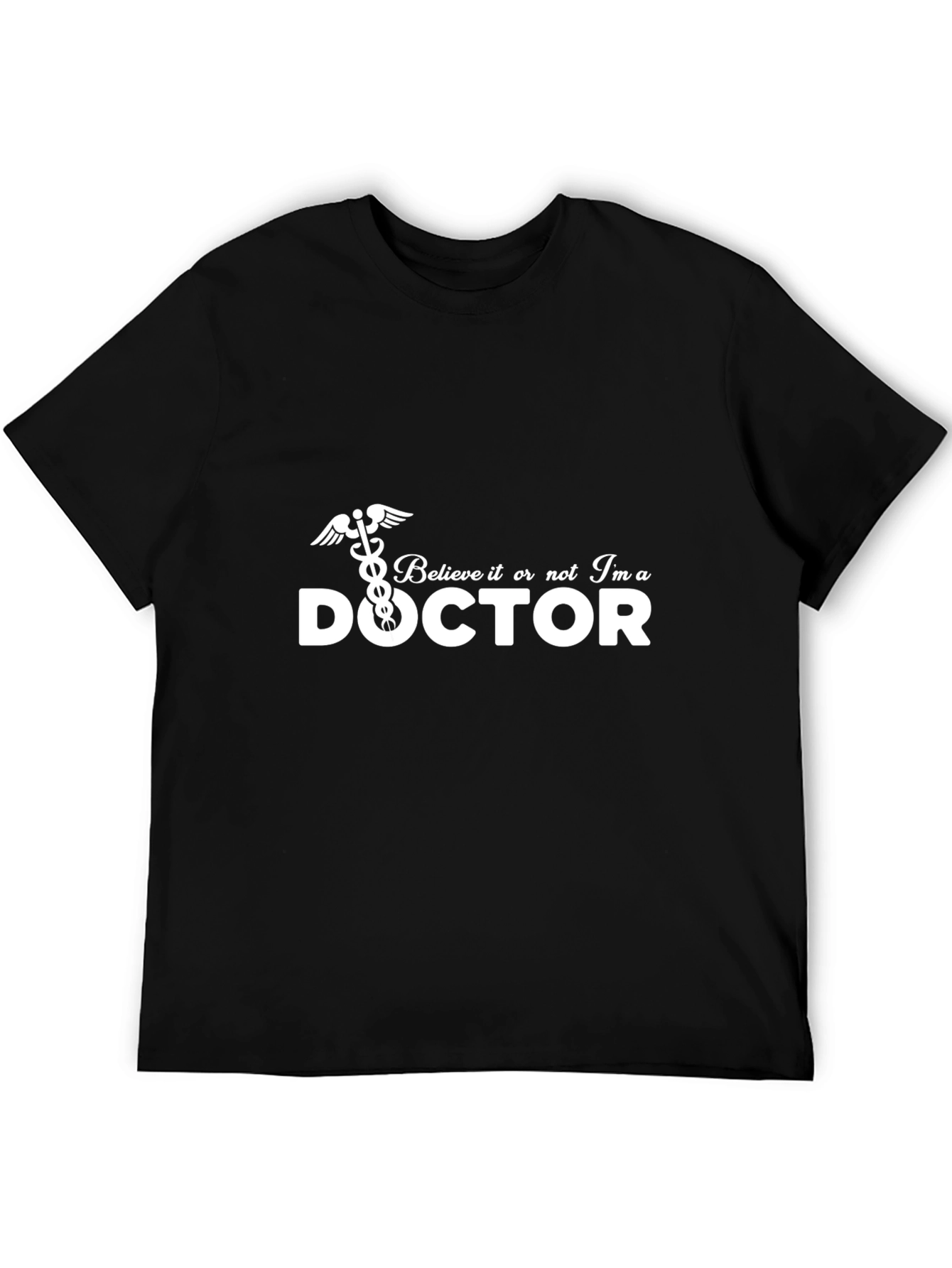 Camiseta Negra Doctor - Diseño Divertido