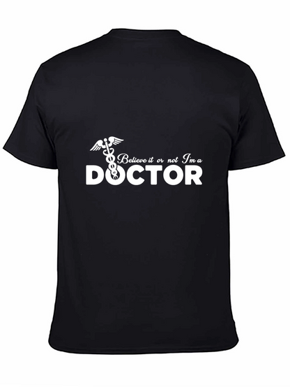 Camiseta Negra Doctor - Diseño Divertido