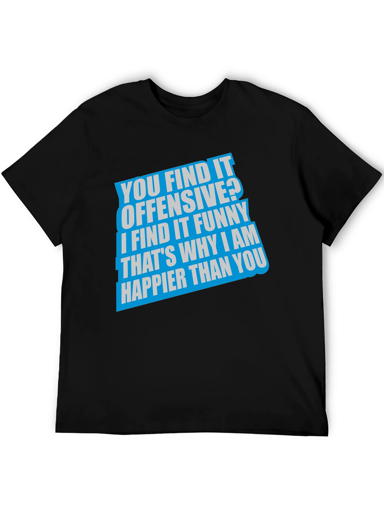 Camiseta Negra con Frase Humorística