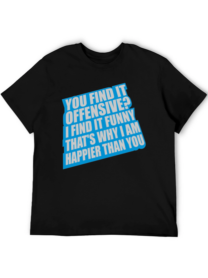 Camiseta Negra con Frase Humorística