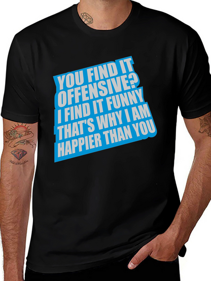 Camiseta Negra con Frase Humorística