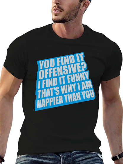 Camiseta Negra con Frase Humorística
