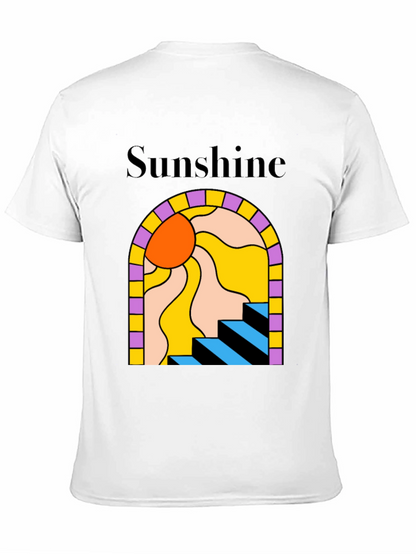 Camiseta Negra Sunshine Abstracta