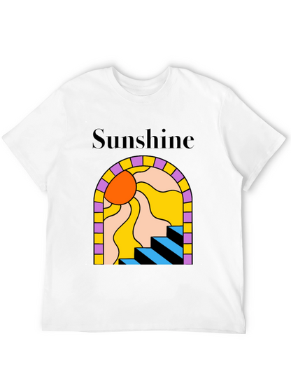 Camiseta Negra Sunshine Abstracta