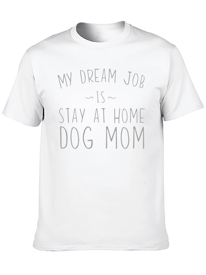 Camiseta Negra Mi Trabajo Ideal es Ser Mamá Perruna
