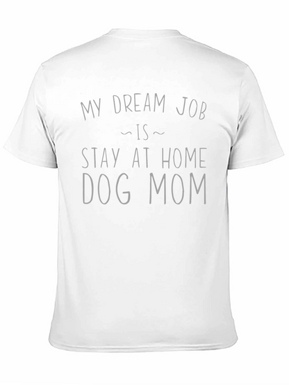 Camiseta Negra Mi Trabajo Ideal es Ser Mamá Perruna