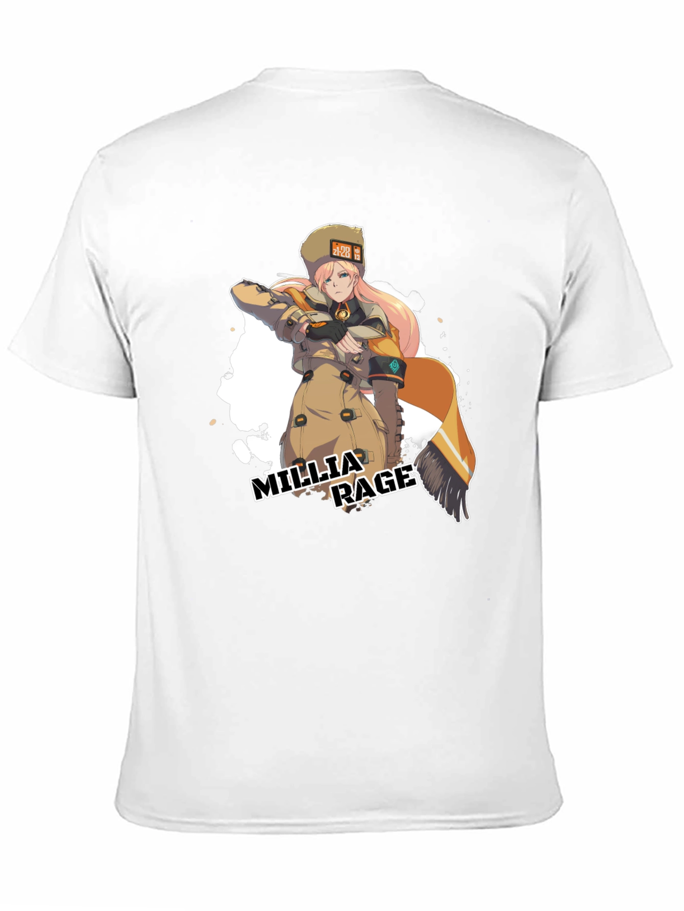 Camiseta Negra Millia Rage - Guilty Gear