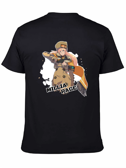 Camiseta Negra Millia Rage - Guilty Gear