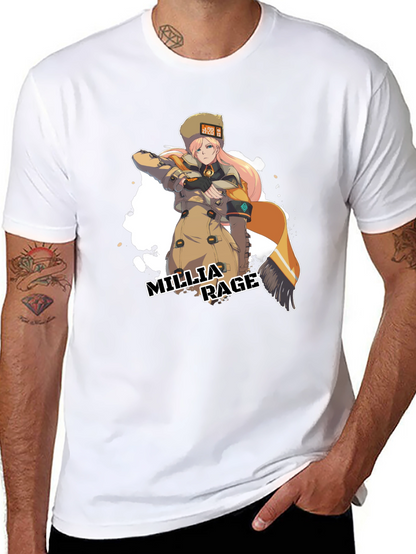 Camiseta Negra Millia Rage - Guilty Gear