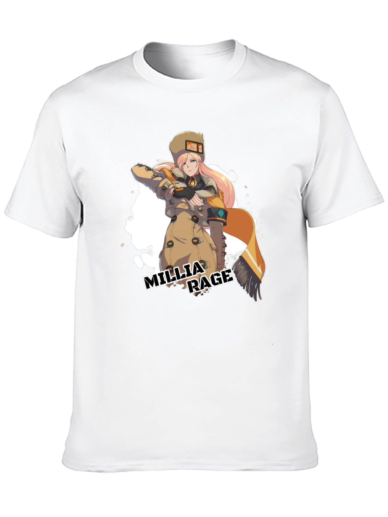 Camiseta Negra Millia Rage - Guilty Gear