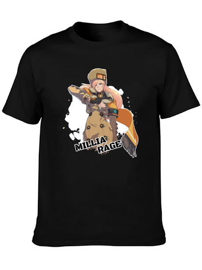 Camiseta Negra Millia Rage - Guilty Gear