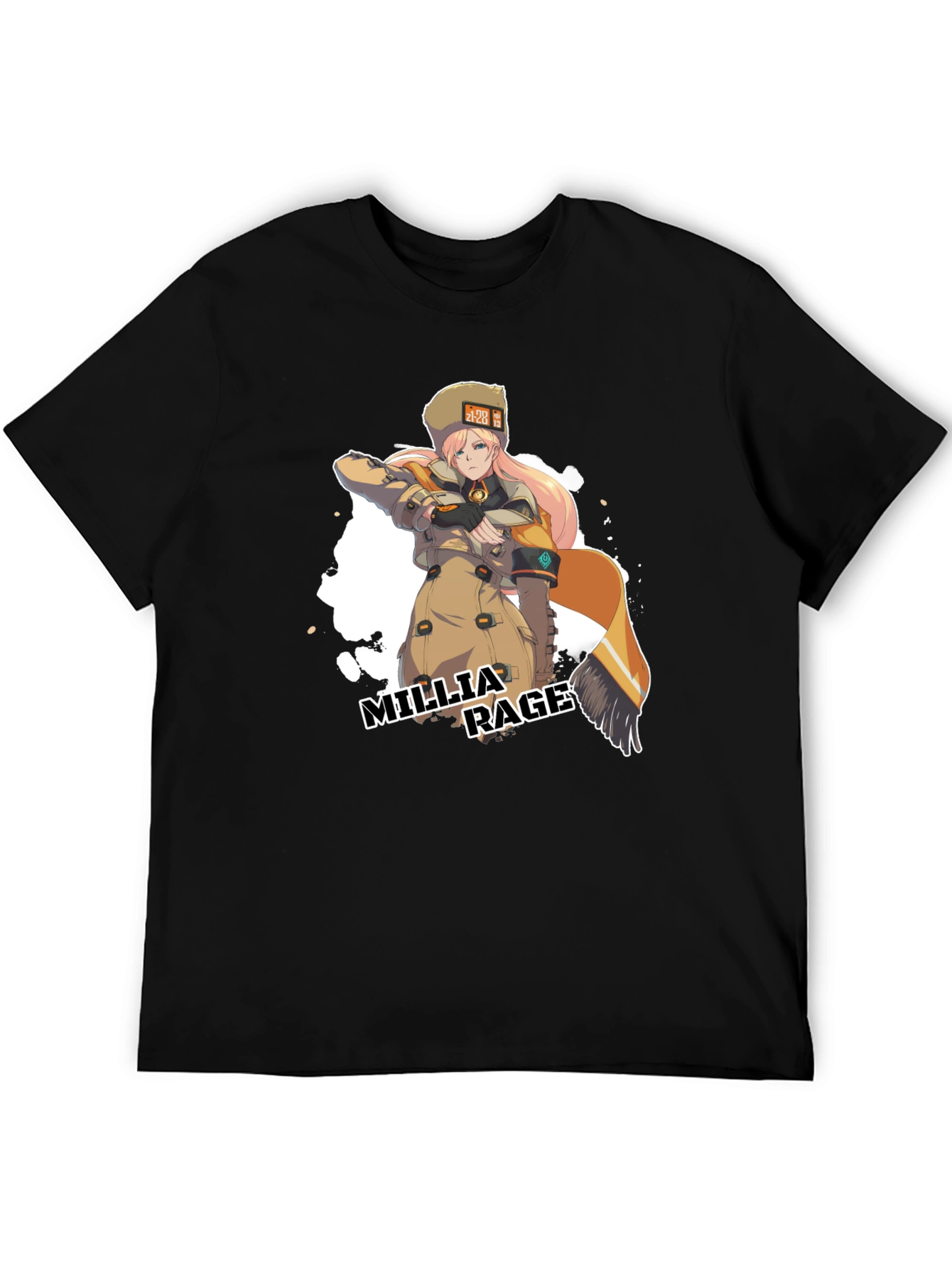 Camiseta Negra Millia Rage - Guilty Gear