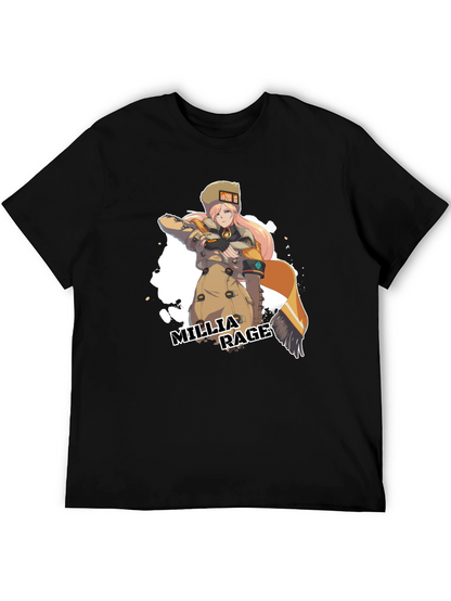 Camiseta Negra Millia Rage - Guilty Gear